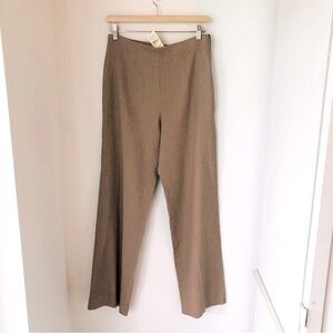 NWT Banana Republic Linen Blend Stretch Pants Women’s 8 Khaki Tan Straight Leg
